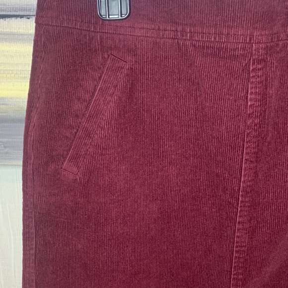 LOFT Rich Maroon Mini Skirt - Picture 3 of 11